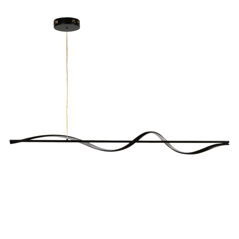 TKLD Pendant & Chandeliers Modern Sleek Gold or Bold Infinity Wave LED Pendant Light