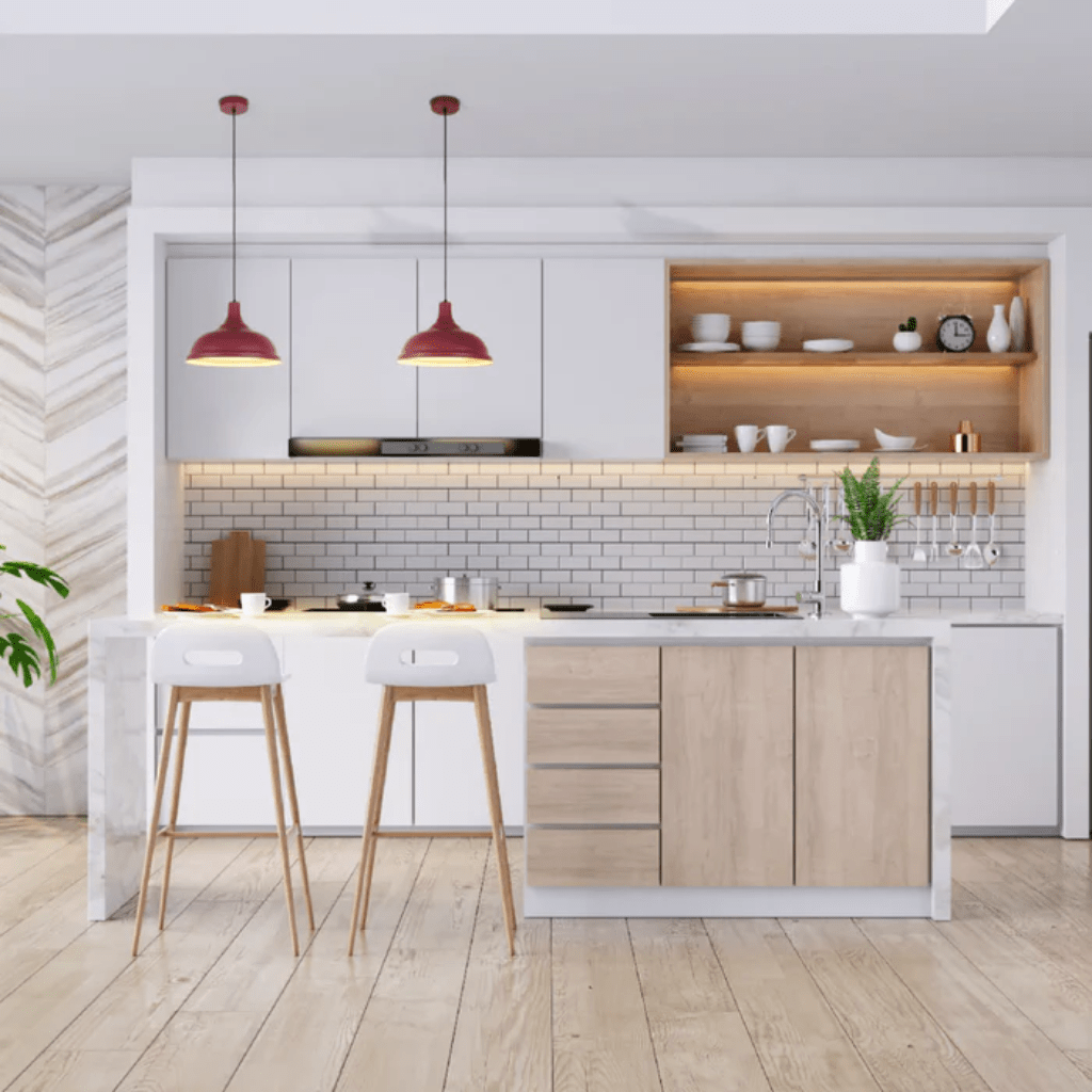 TKLD Pendant & Chandeliers Modern Step Metal Shade in Varied Hues Pendant Light - 38cm