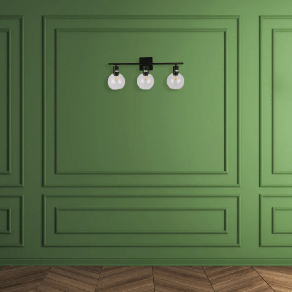 TKLD Wall & Sconce Lights Modern-Vintage Wall Light with Clear Globes