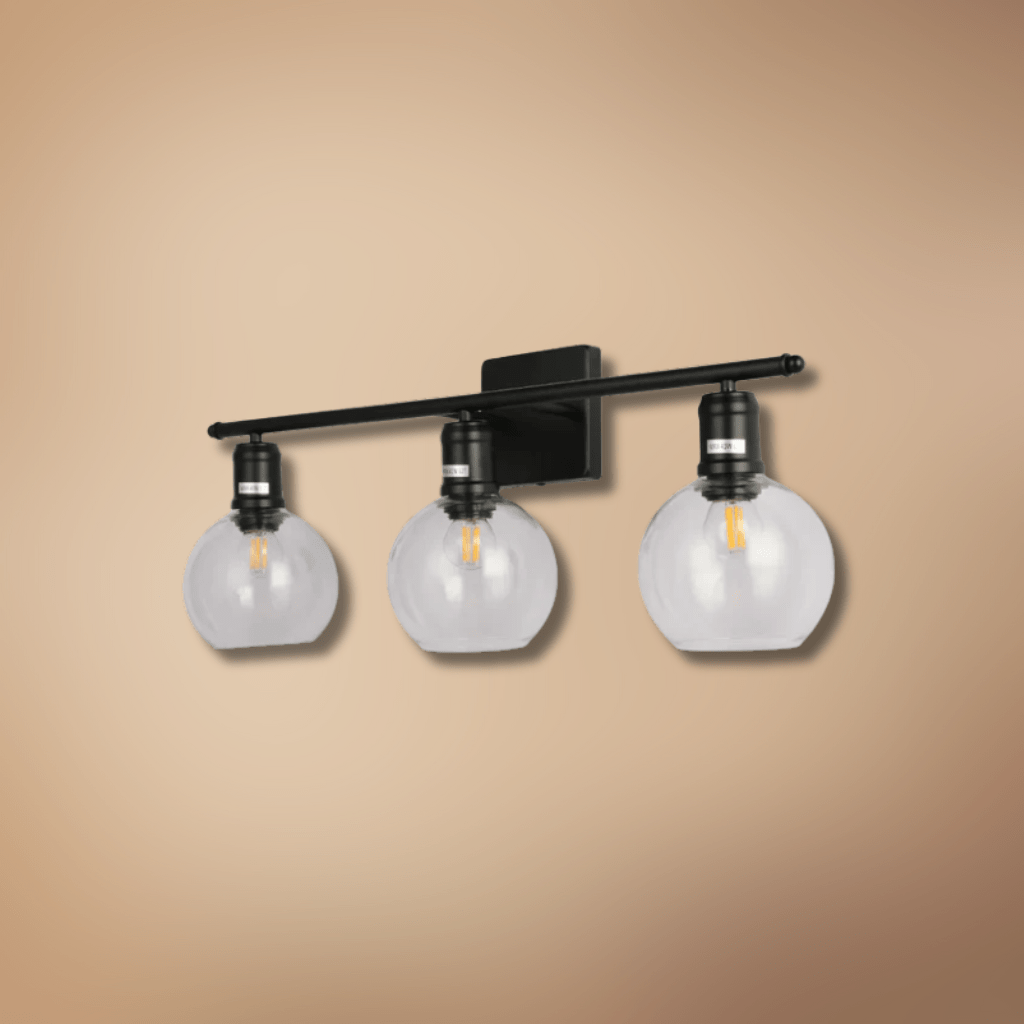 TKLD Wall & Sconce Lights Modern-Vintage Wall Light with Clear Globes