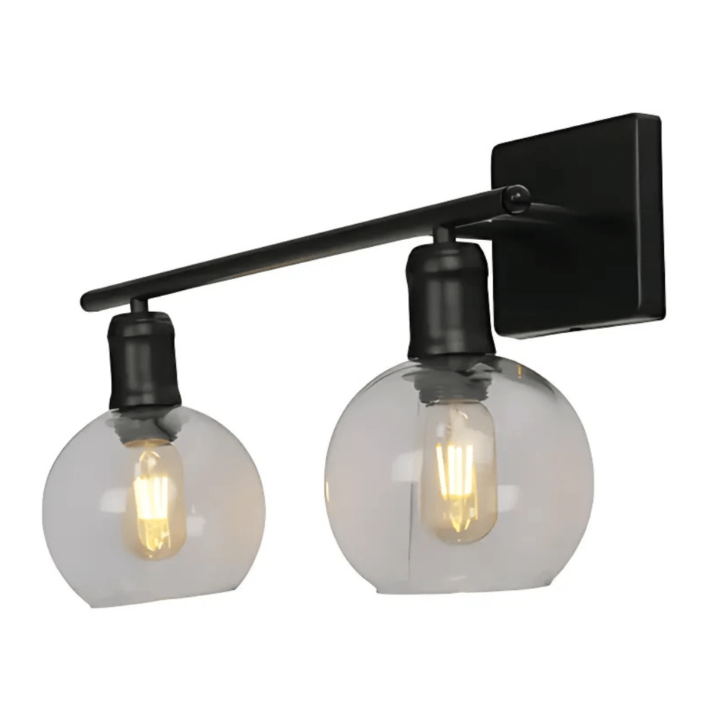 TKLD Wall & Sconce Lights Modern-Vintage Wall Light with Clear Globes