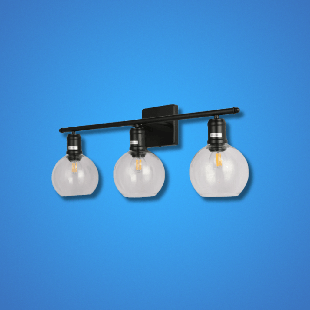 TKLD Wall & Sconce Lights Modern-Vintage Wall Light with Clear Globes