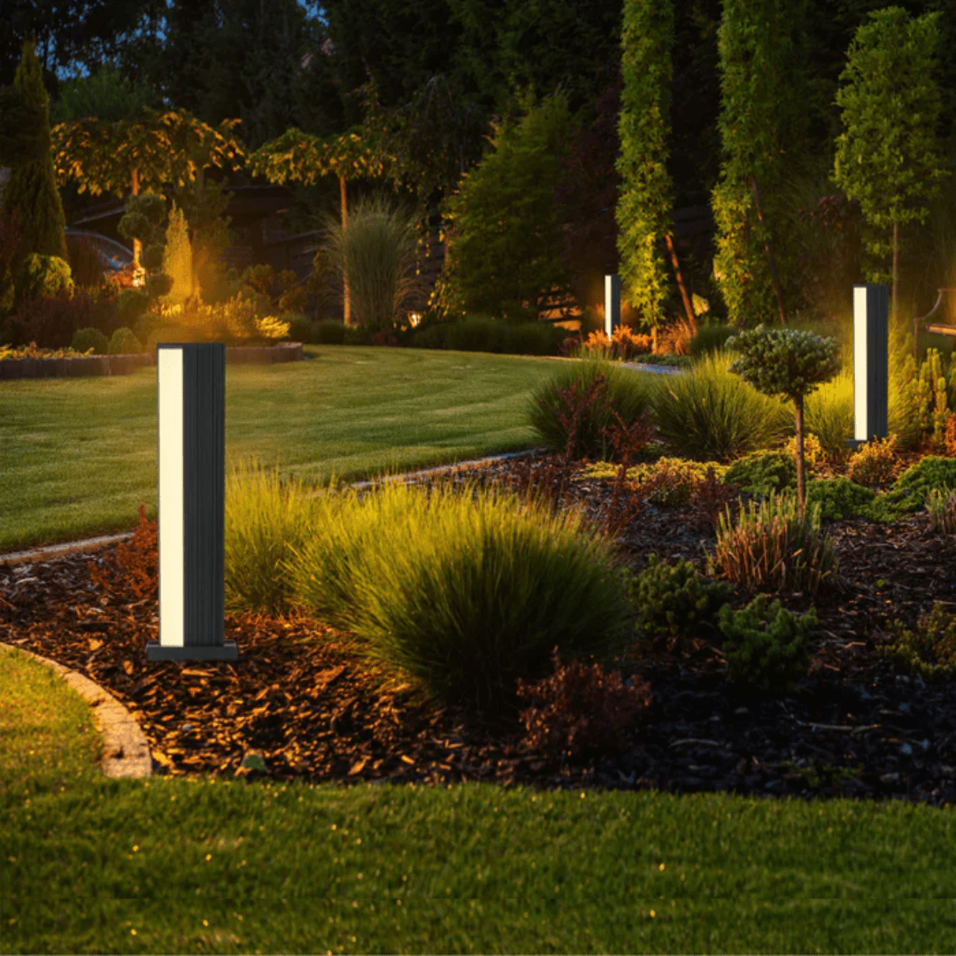 TKLD Outdoor Lighting Monolith LED Outdoor Pathway Bollard Lawn Light - 20W
