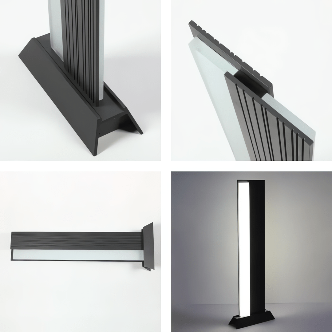 TKLD Outdoor Lighting Monolith LED Outdoor Pathway Bollard Lawn Light - 20W