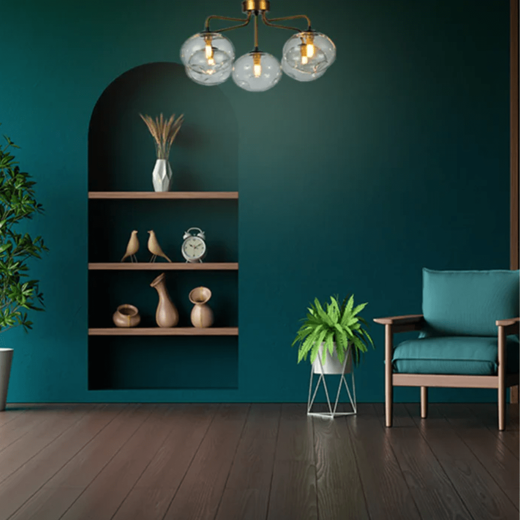 TKLD Pendant & Chandeliers Multi-Arm 5 Globe Dimpled Ceiling Light Elegant Gold