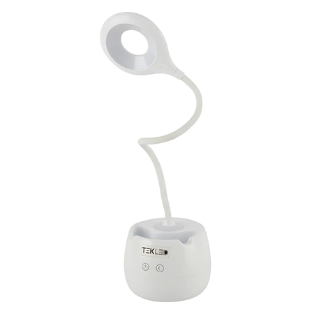 TKLD Table & Floor Lamps Multifunctional Rechargeable LED Ring Desk Lamp with Pencil Holder - 6W