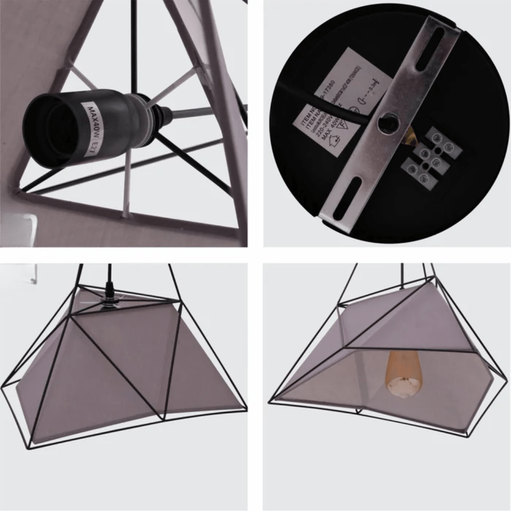 TKLD Pendant & Chandeliers Murcielago Metal E27 Pendant Ceiling Light - 460mm