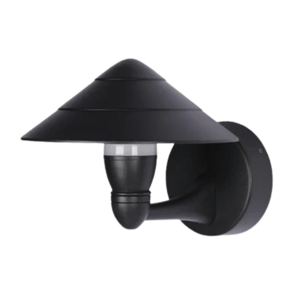 TKLD Wall & Sconce Lights Mushroom Black Cone Modern LED Outdoor Lantern Wall Light