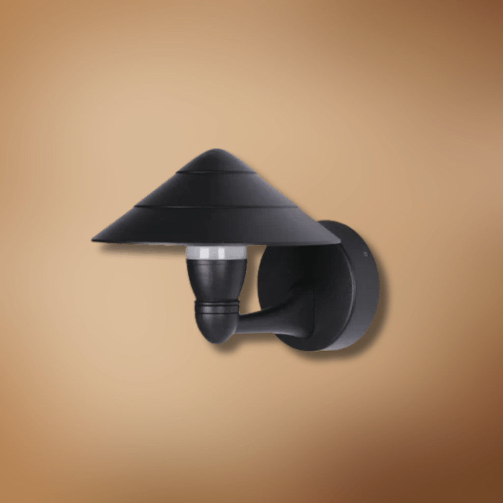 TKLD Wall & Sconce Lights Mushroom Black Cone Modern LED Outdoor Lantern Wall Light