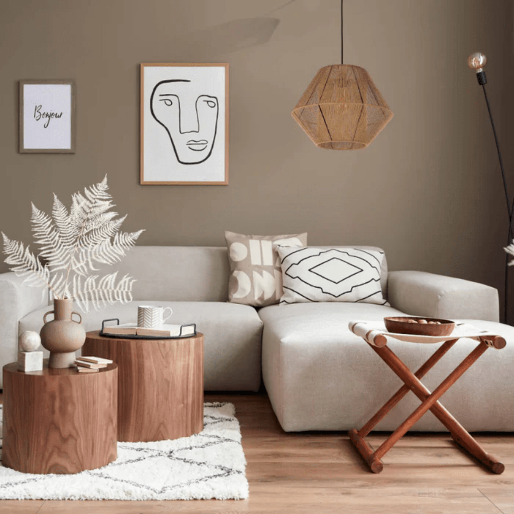 TKLD Pendant & Chandeliers Natural Jute Light Shade Pendant Ceiling Light - D300mm