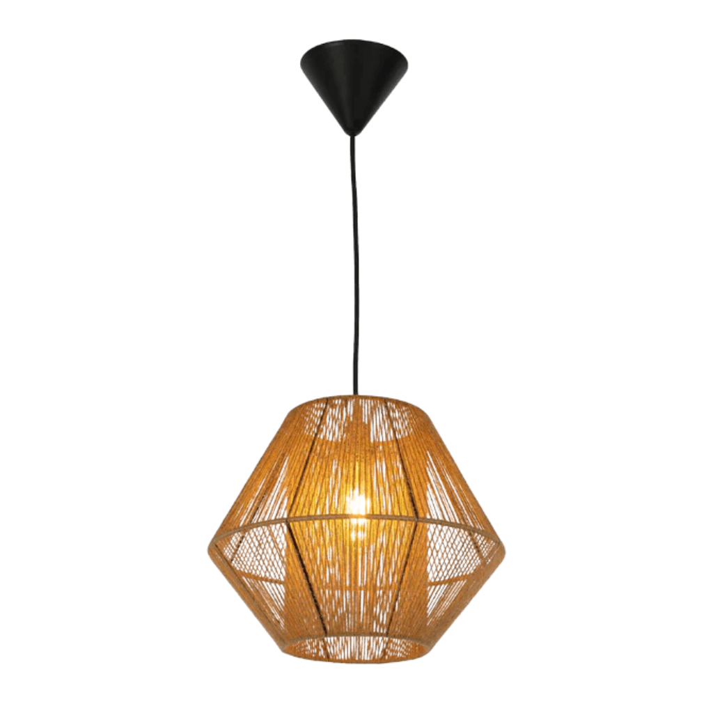 TKLD Pendant & Chandeliers Natural Jute Light Shade Pendant Ceiling Light - D300mm