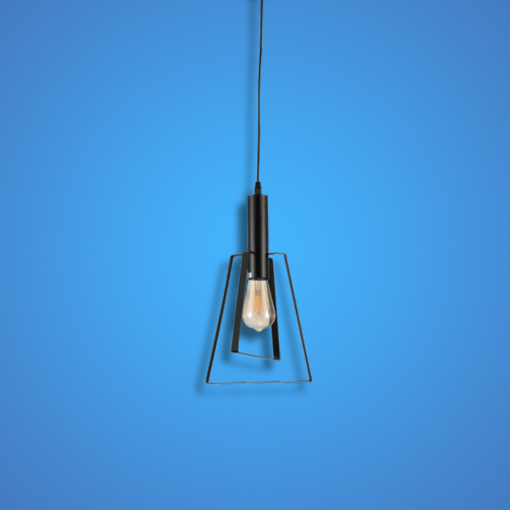 TKLD Pendant & Chandeliers Nordic Black Cage E27 Pendant Ceiling Light
