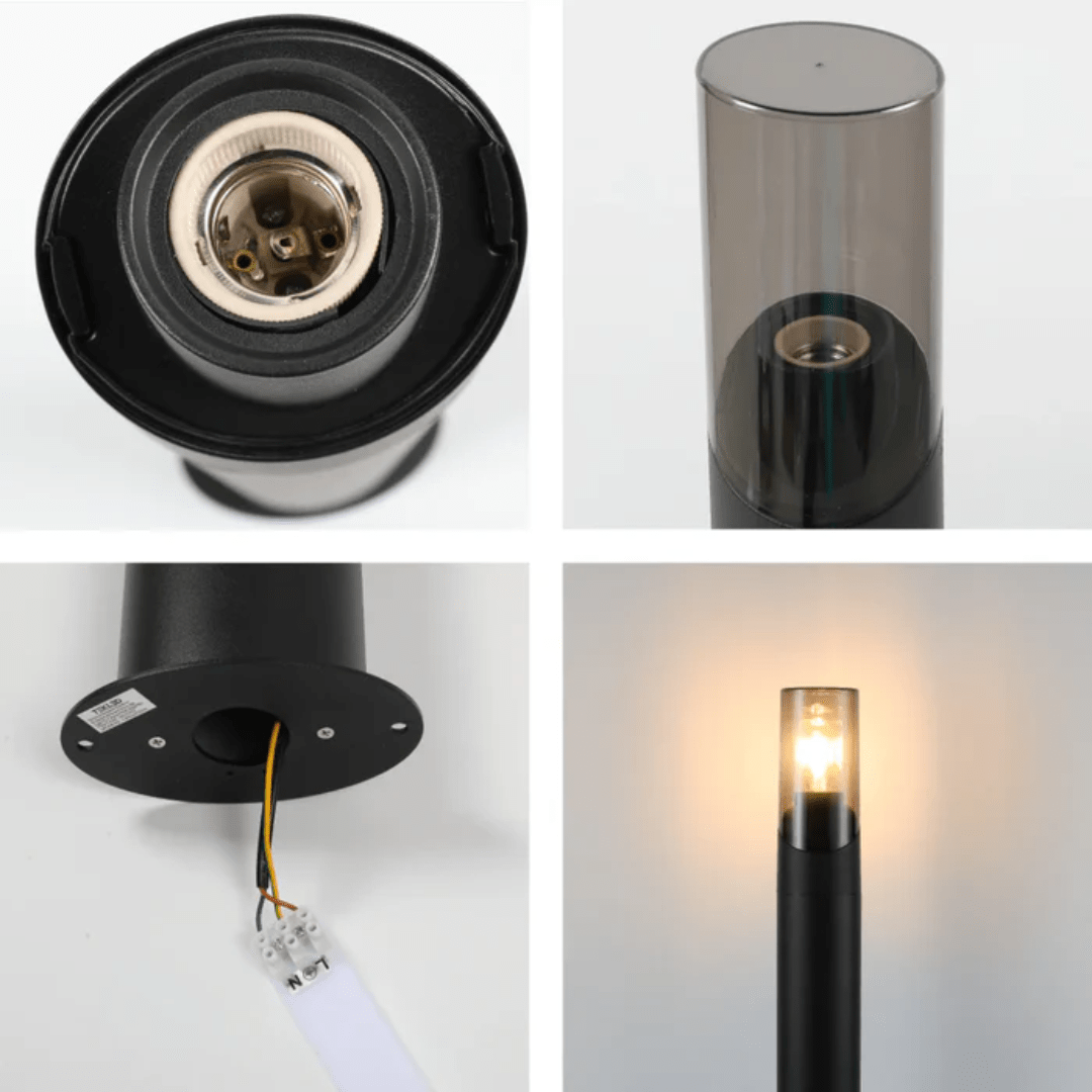 TKLD Outdoor Lighting Norman Newport Outdoor Bollard Pathway Fence-top Light - 40W