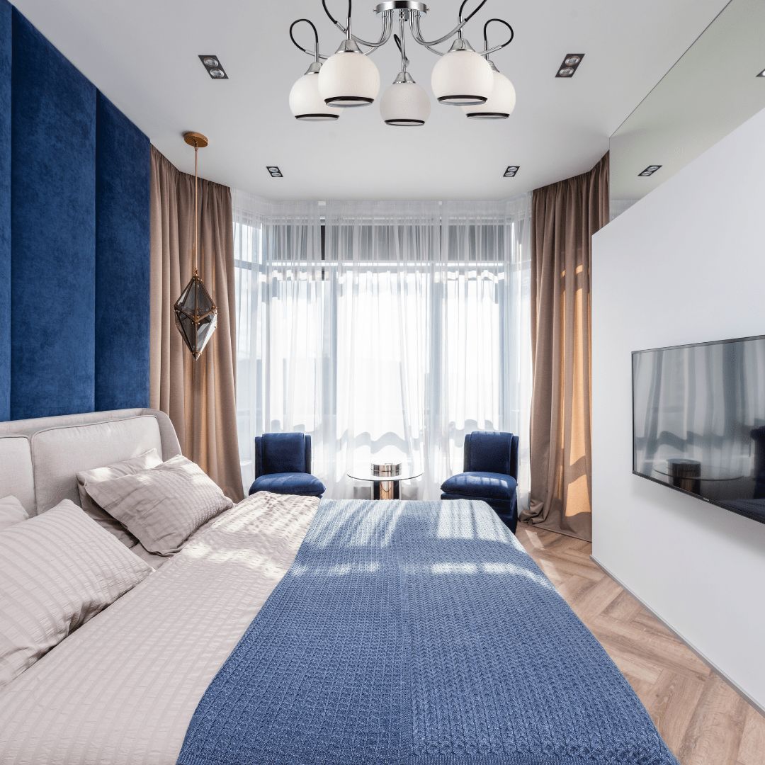 TKLD Ceiling Lights Opal Dome 5 Lamp Glass Chrome Metal Semi Flush Ceiling Light - 40W