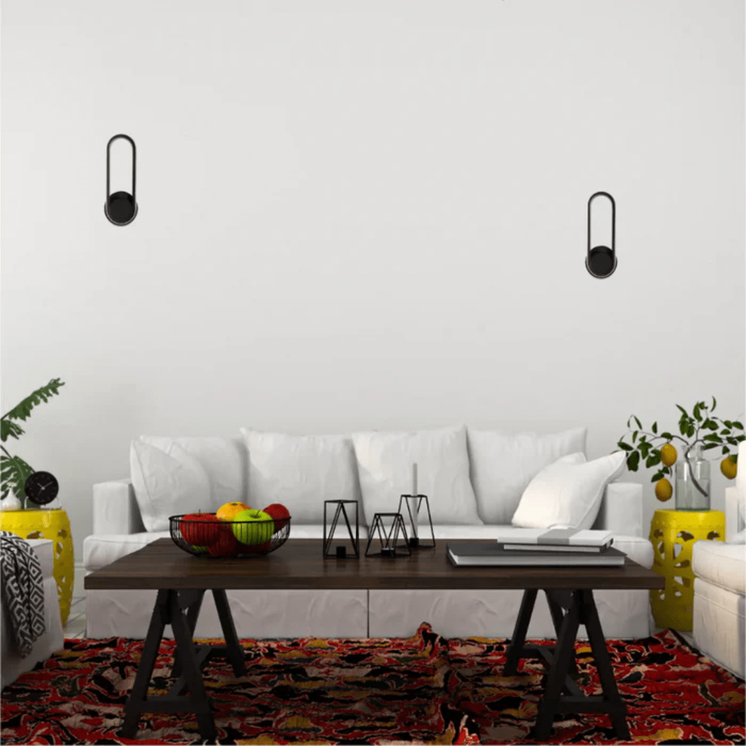 TKLD Pendant & Chandeliers Orbit Ellipse Ambient LED Cool Black Wall Sconce