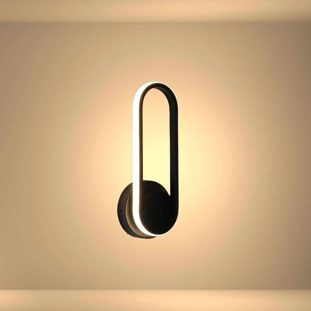 TKLD Pendant & Chandeliers Orbit Ellipse Ambient LED Cool Black Wall Sconce