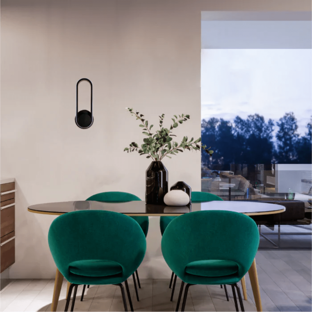 TKLD Pendant & Chandeliers Orbit Ellipse Ambient LED Cool Black Wall Sconce