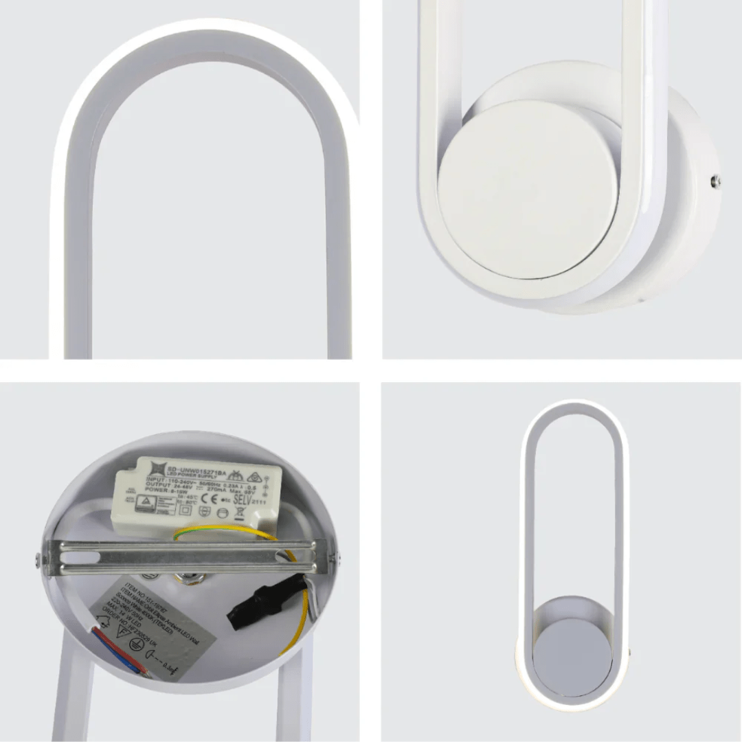 TKLD Pendant & Chandeliers Orbit Ellipse Ambient LED Cool White Wall Sconce