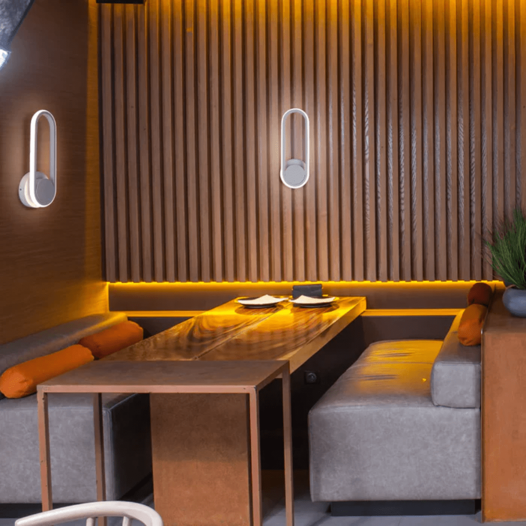 TKLD Pendant & Chandeliers Orbit Ellipse Ambient LED Cool White Wall Sconce