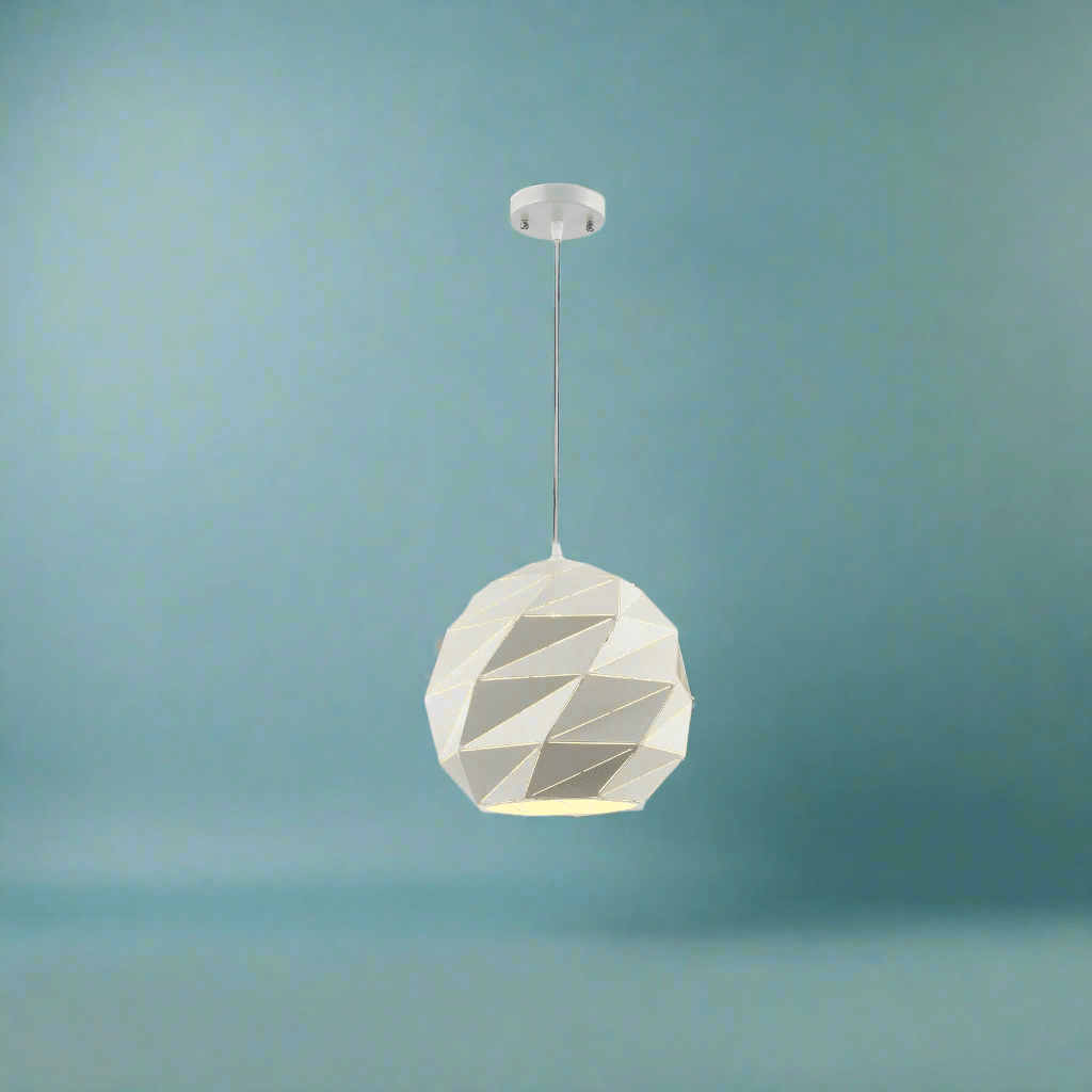 TKLD Pendant & Chandeliers Origami Metal Laser Cut Globe Pendant Ceiling Light - 150-18262