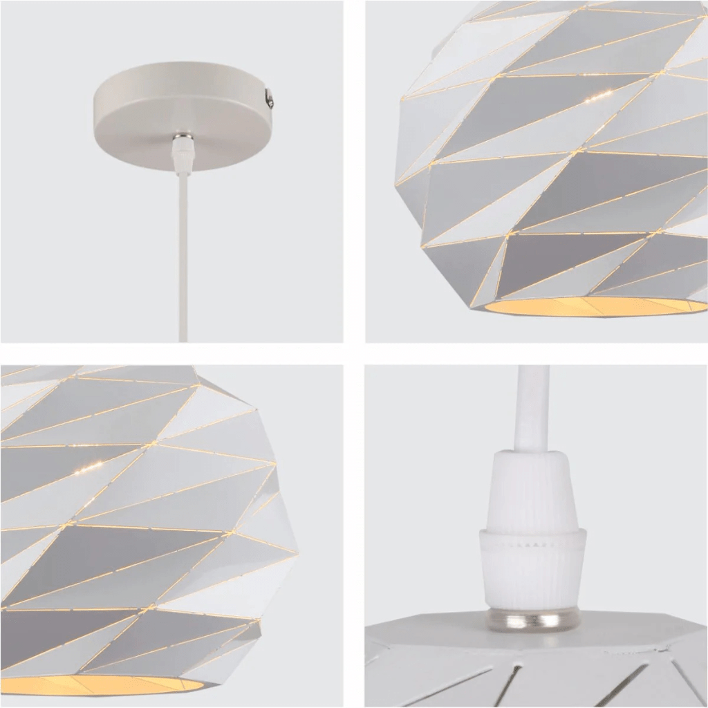 TKLD Pendant & Chandeliers Origami Metal Laser Cut Globe Pendant Ceiling Light - 150-18262