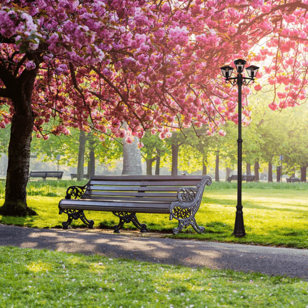 TKLD Pendant & Chandeliers Paravento Black Outdoor Garden Pathway Lamp Post - 3 X 40W