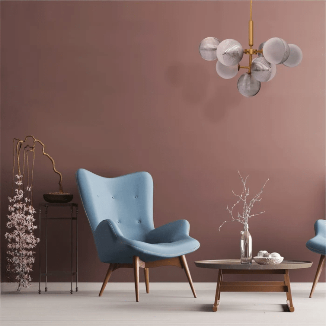 TKLD Pendant & Chandeliers Pyramid Smoky Glass Gold Body Chandelier Ceiling Light - 3W