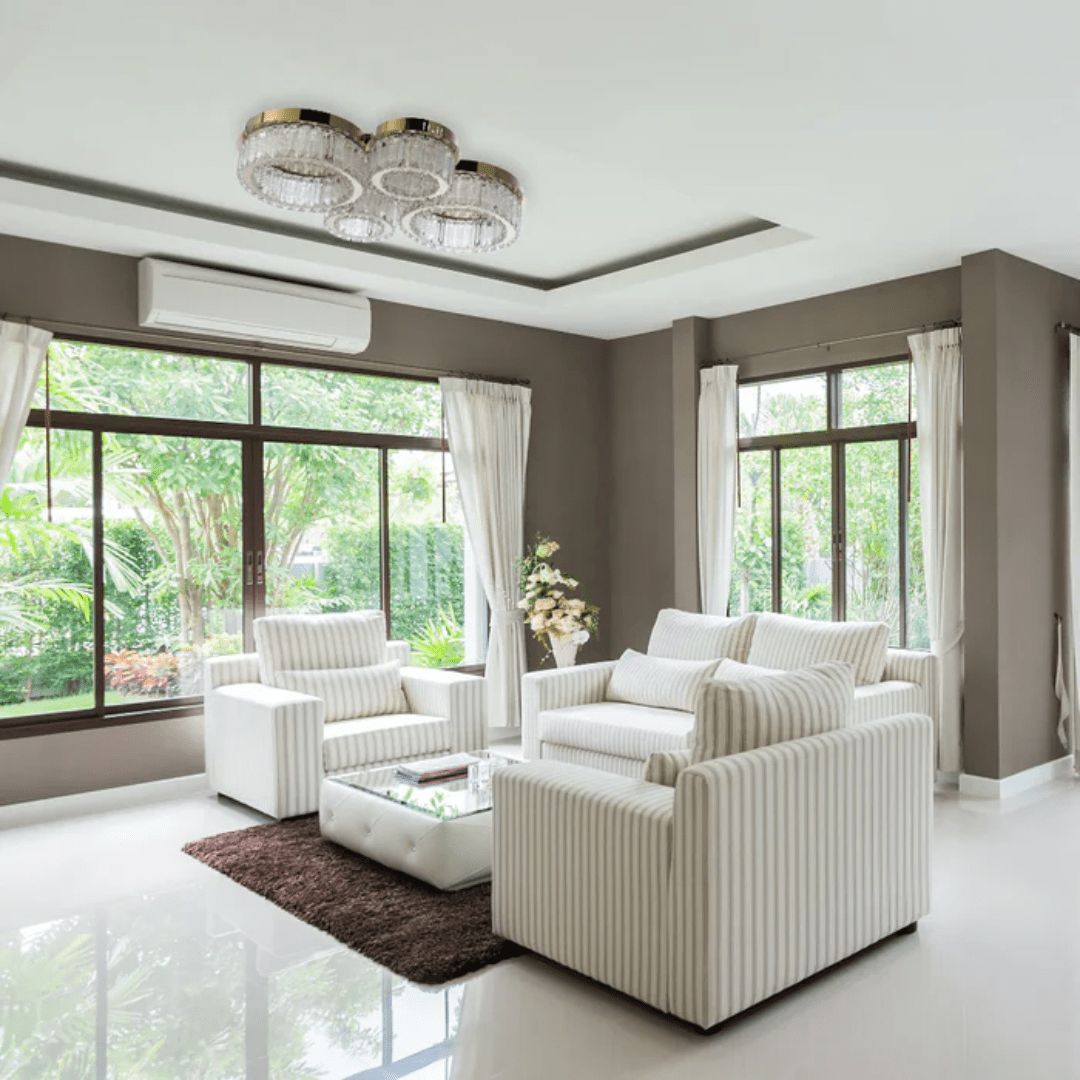 TKLD Pendant & Chandeliers Quadruple-ring Crystal Flush Ceiling Chandelier Light with Remote Control - 42W