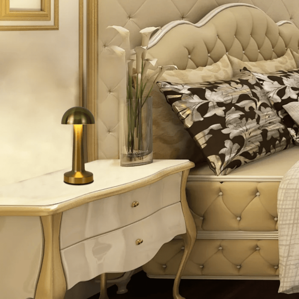 TKLD Table & Floor Lamps Rechargeable Steel Mushroom Table Lamp - 1.5W