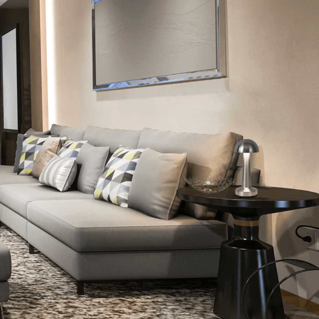 TKLD Table & Floor Lamps Rechargeable Steel Mushroom Table Lamp - 1.5W