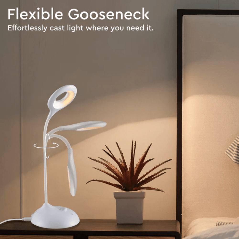 TKLD Table & Floor Lamps Ringo Rechargeable Desk Light With 5 Dimmable And Colour Modes