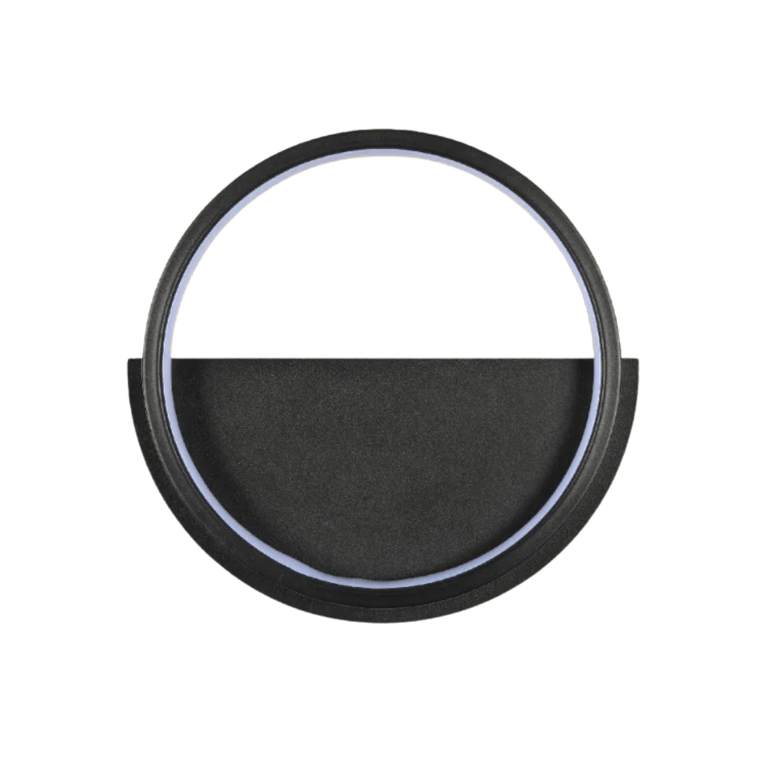 TKLD Pendant & Chandeliers Round Black 3000K LED Flush Wall Light