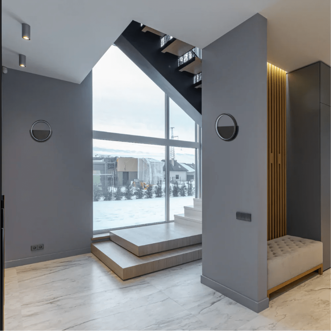 TKLD Pendant & Chandeliers Round Black 3000K LED Flush Wall Light