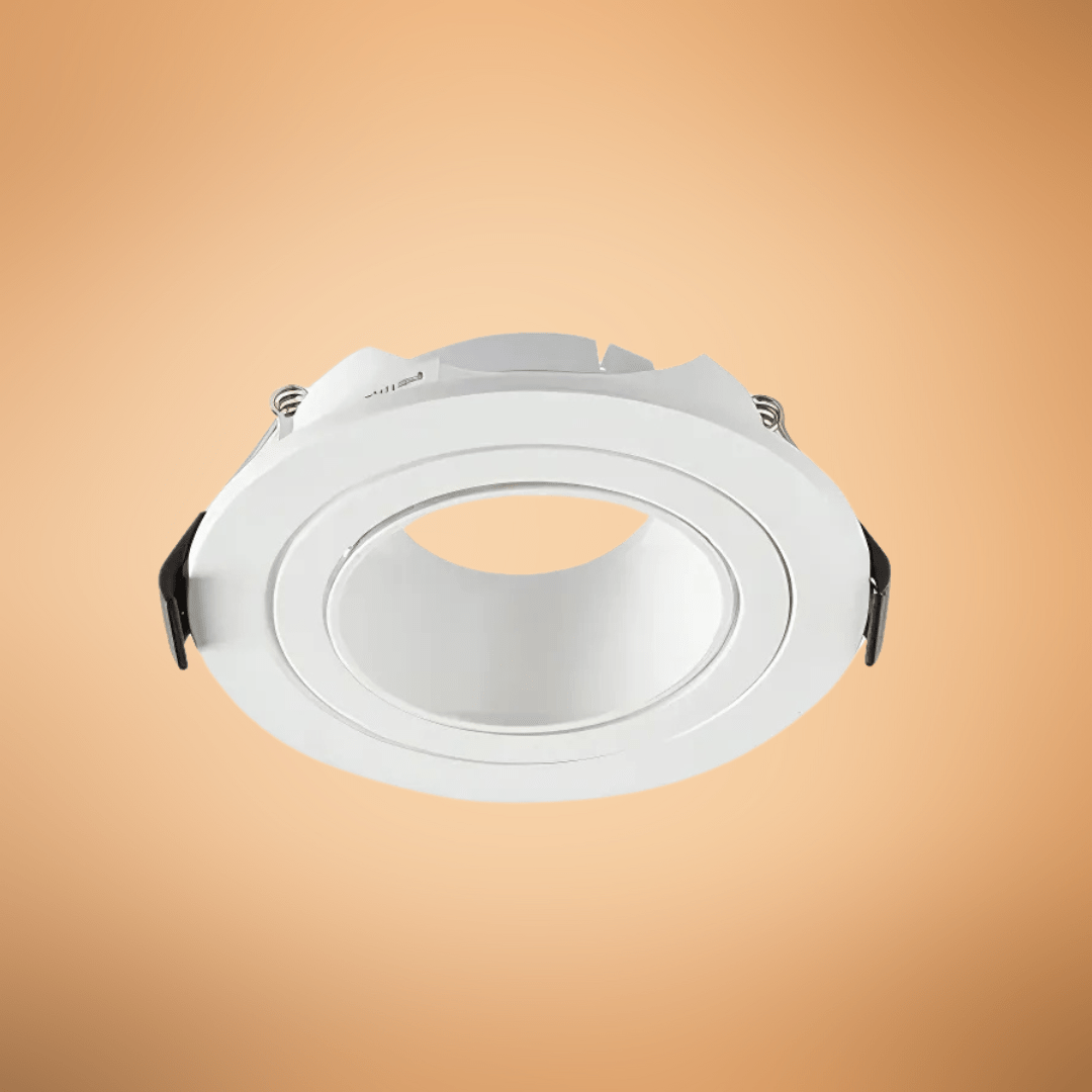 TKLD Ceiling Lights Round Polycarbonate Tilt Recessed Ceiling Light - GU10