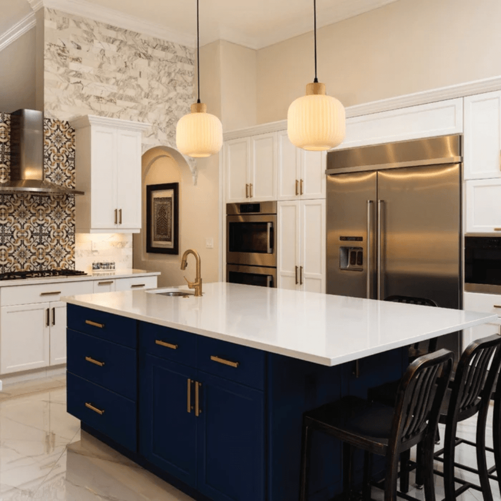 TKLD Pendant & Chandeliers Sawyer Ribbed Fluted Reeded Maloto Lantern Opal Glass Pendant Ceiling - 205mm