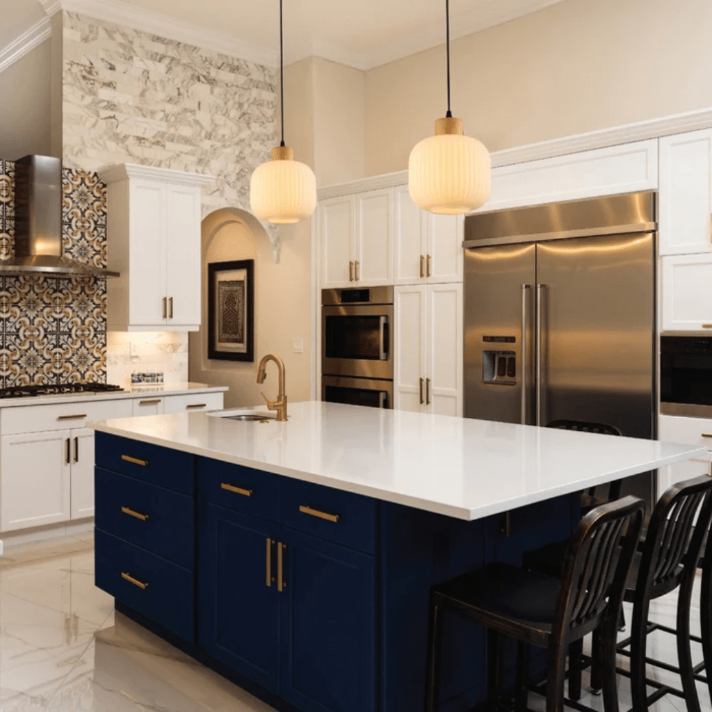 TKLD Pendant & Chandeliers Sawyer Ribbed Fluted Reeded Maloto Lantern Opal Glass Pendant Ceiling - 205mm