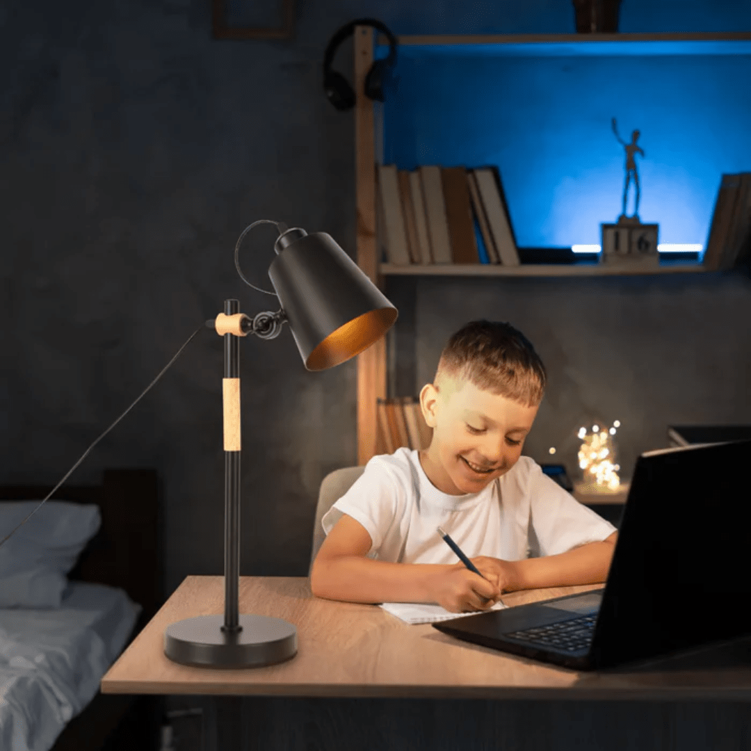 TKLD Table & Floor Lamps Scandi Sleek Desk Lamp - 40W