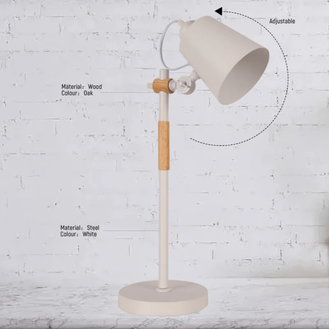 TKLD Table & Floor Lamps Scandi Sleek Desk Lamp - 40W