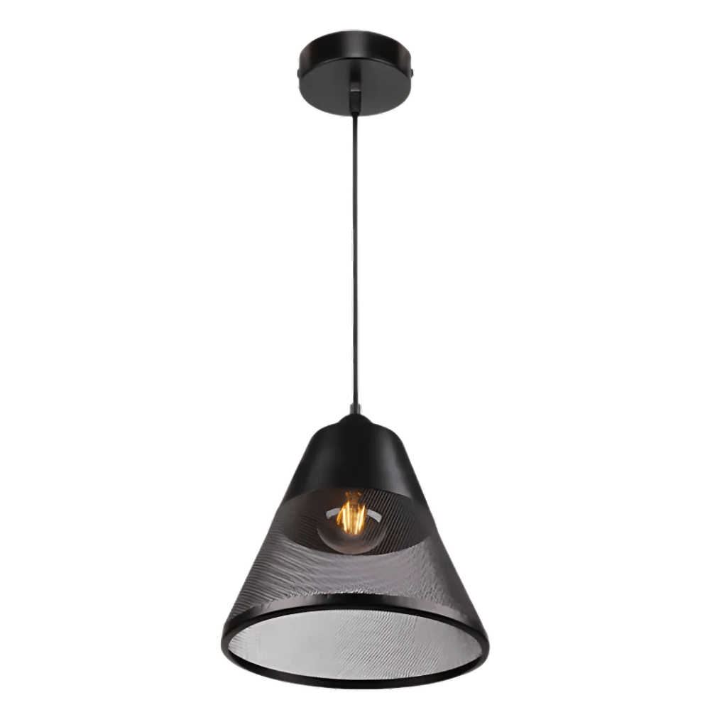 TKLD Pendant & Chandeliers Shuttlecock Mesh Basket Metal Funnel Pendant Ceiling Light