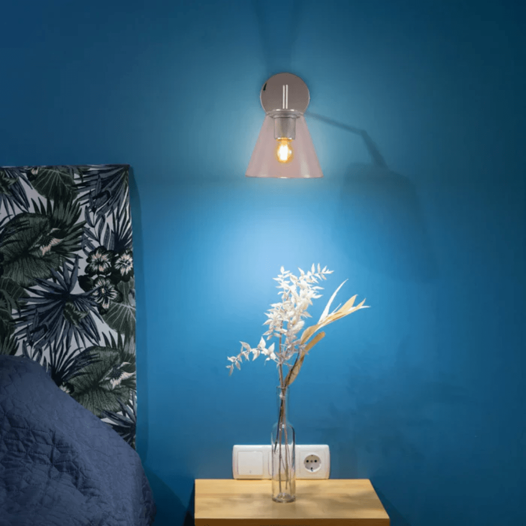 TKLD Wall & Sconce Lights Simple Elegance Clear Glass Funnel Wall Light - 40W