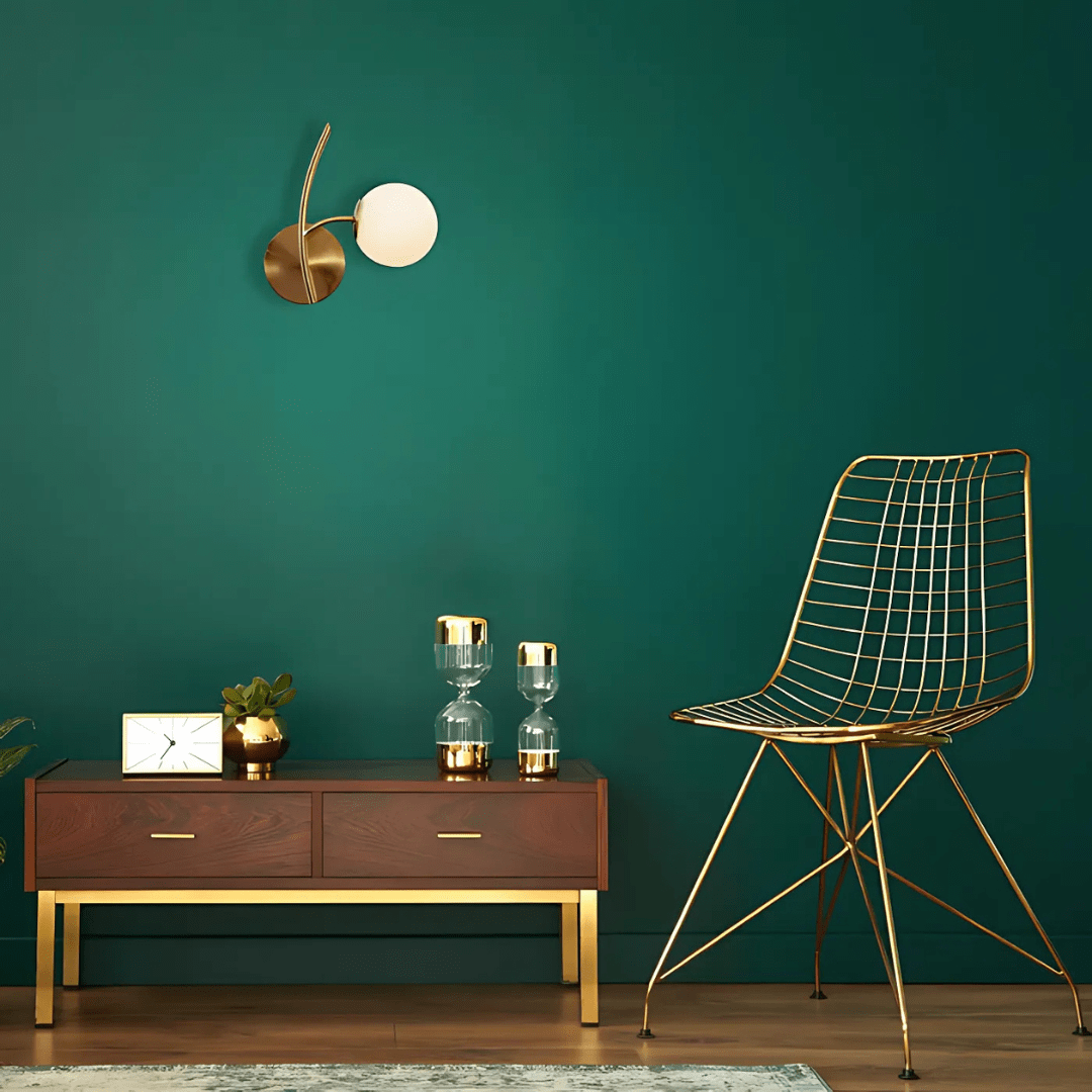 TKLD Wall & Sconce Lights Single Lamp Gold Aluminium Bronze Metal Opal Glass Globe Wall Light - 20W