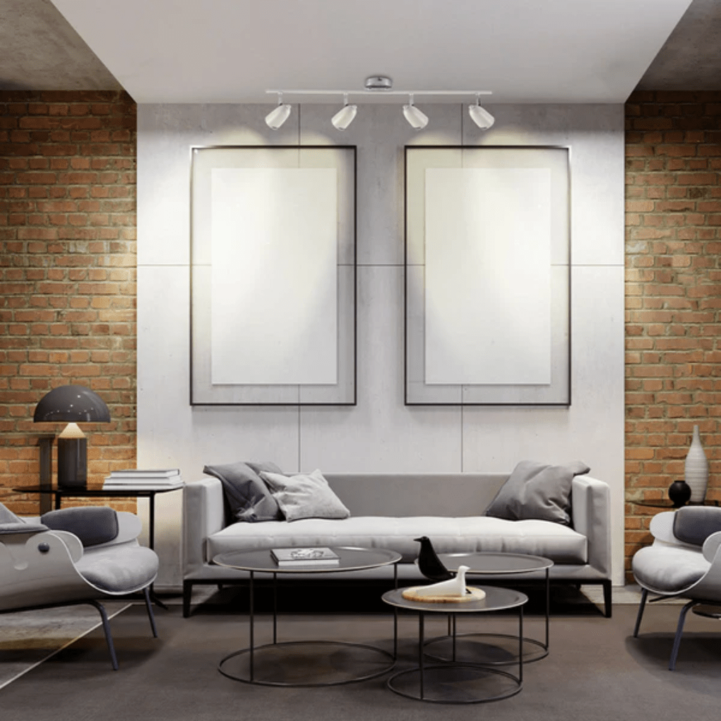 TKLD Wall & Sconce Lights Skurupp White Cone Rotatable GU10 Chrome Spotlight