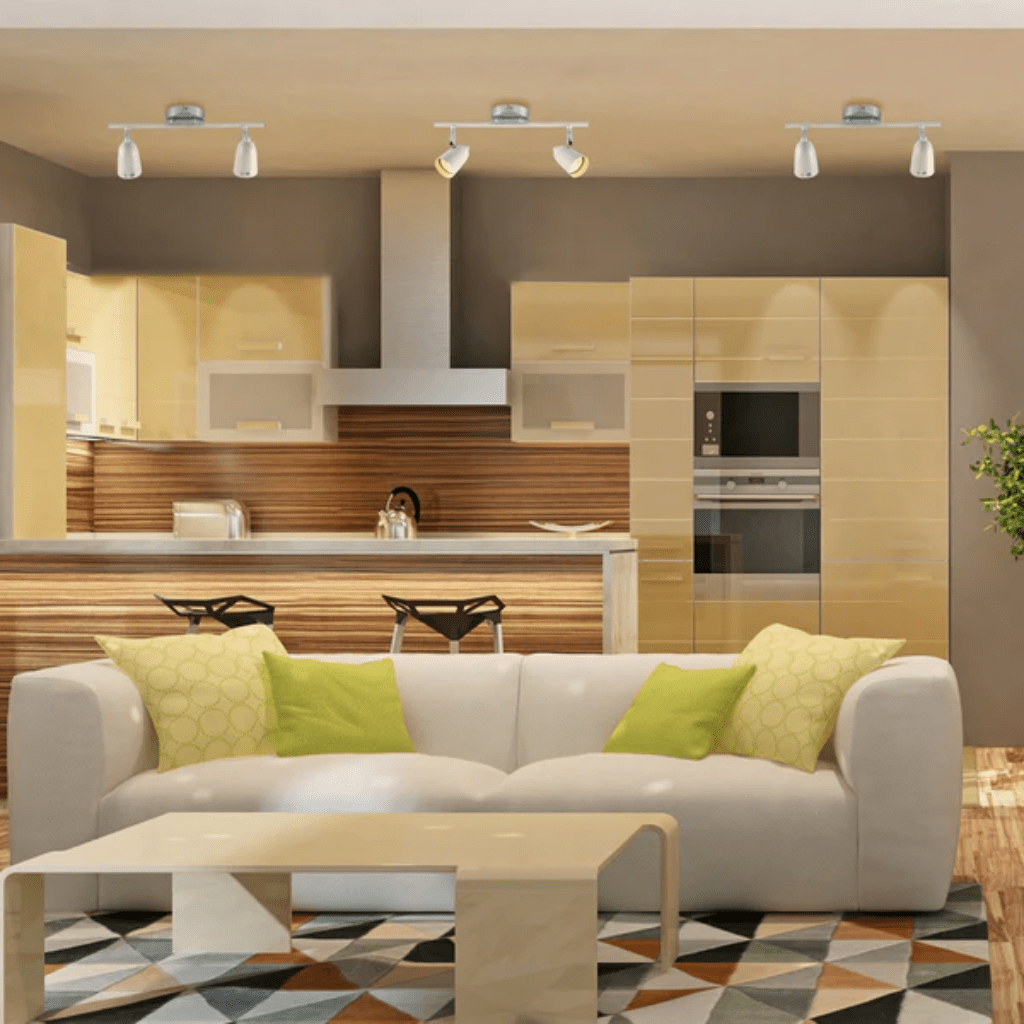 TKLD Wall & Sconce Lights Skurupp White Cone Rotatable GU10 Chrome Spotlight