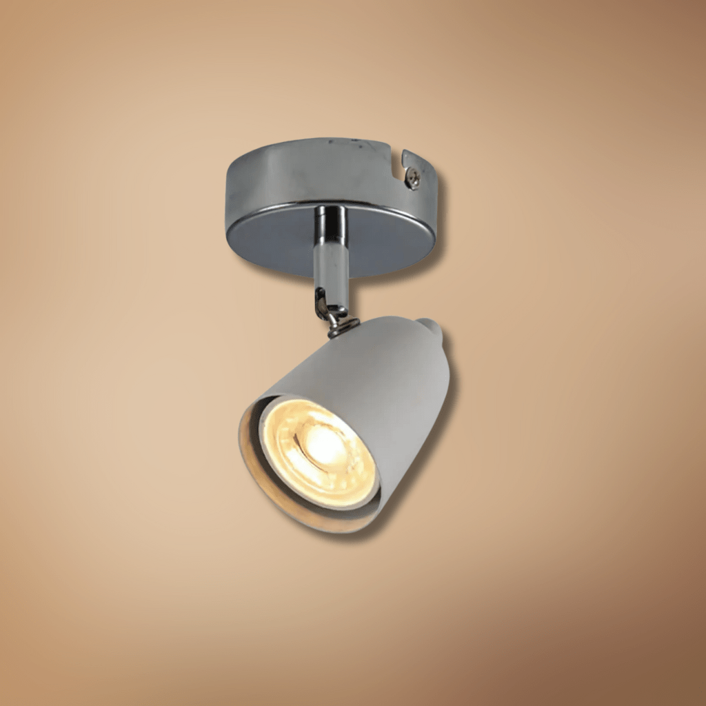 TKLD Wall & Sconce Lights Skurupp White Cone Rotatable GU10 Chrome Spotlight