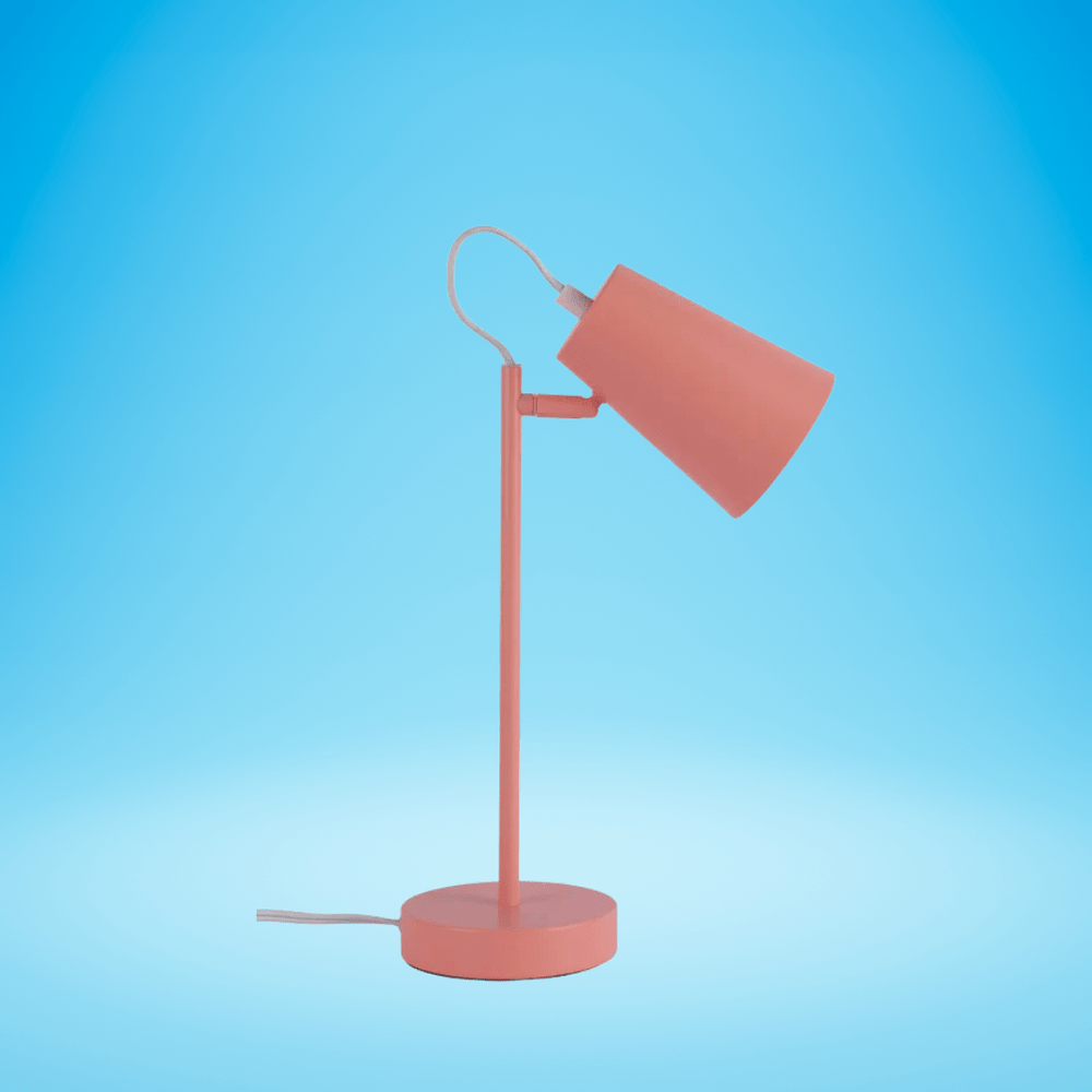 TKLD Table & Floor Lamps Sleek Cut Cone Desk Lamp In Vibrant Colours - 40W