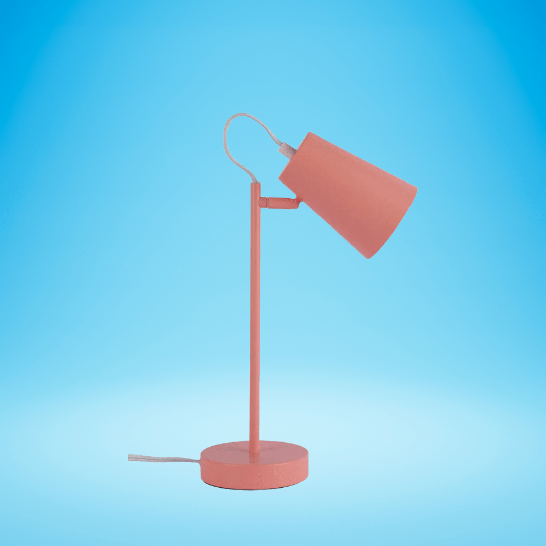 TKLD Table & Floor Lamps Sleek Cut Cone Desk Lamp In Vibrant Colours - 40W