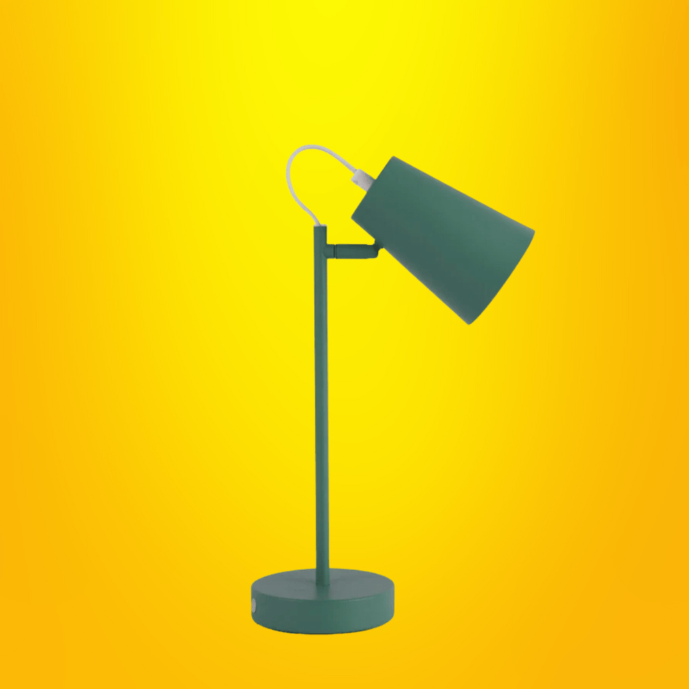 TKLD Table & Floor Lamps Sleek Cut Cone Desk Lamp In Vibrant Colours - 40W
