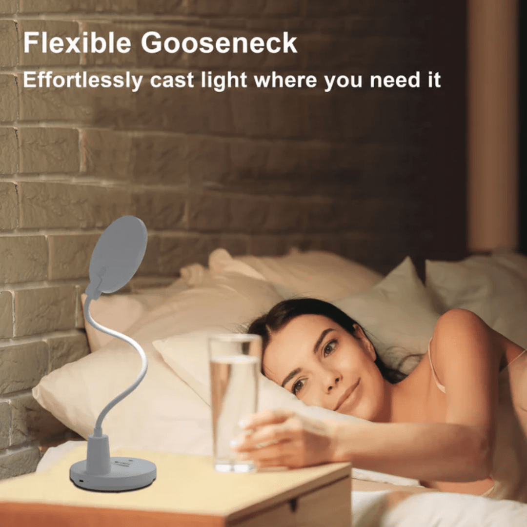 TKLD Table & Floor Lamps Sleek Rechargeable Gooseneck LED Desk Lamp - 8W
