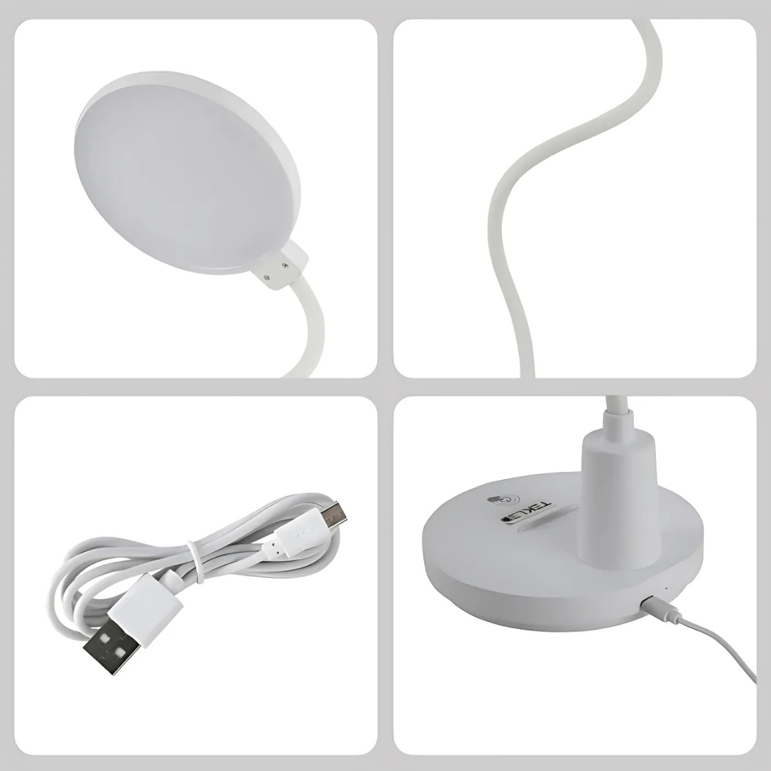 TKLD Table & Floor Lamps Sleek Rechargeable Gooseneck LED Desk Lamp - 8W