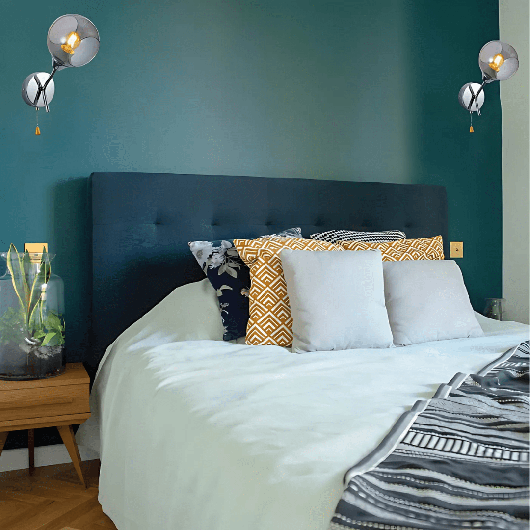 TKLD Wall & Sconce Lights Smoky Barrel Glass Chrome Metal Body Sputnik Modern Wall Light - 60W